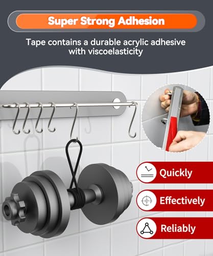 2 Rolls Double Sided Tape Heavy Duty, 15FT Outdoor Heat Resistant Automotive Waterproof Mounting Tape, 0.6In Width Super Strong Adhesion Foam Tape - size: 0.6in Width - 2 Rolls