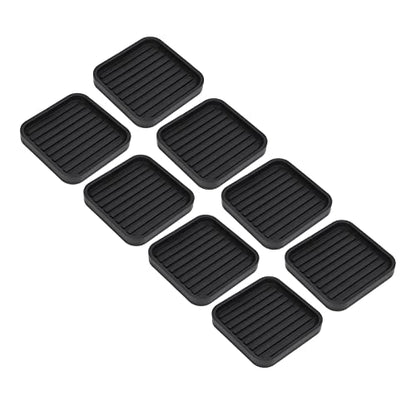 Non Slip Furniture Rubber Pads, 8 Pieces Anti Vibration Pads Rubber Mat Bed Risers Washing Machine Support Feet Stabilizer Mat Furniture Protector