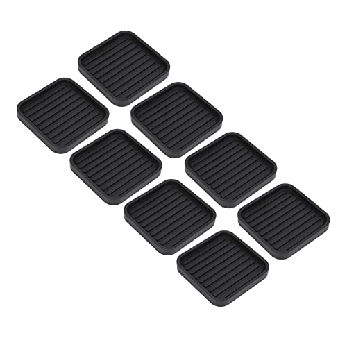 Non Slip Furniture Rubber Pads, 8 Pieces Anti Vibration Pads Rubber Mat Bed Risers Washing Machine Support Feet Stabilizer Mat Furniture Protector