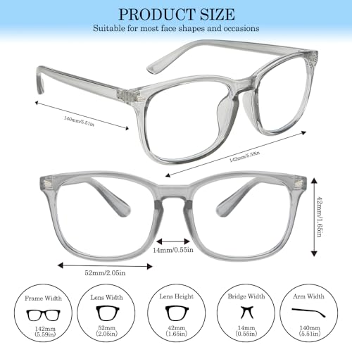 Blue Light Glasses Woman Blue Light Blocking Glasses Mens Blue Light Glasses for Girls Computer Gaming - color: Grey, size: 1pc