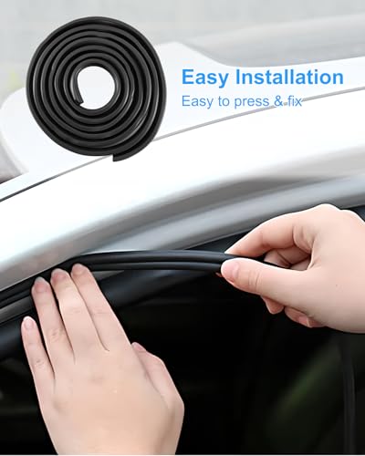 Automotive Door Weather Stripping, Car Door Rubber Seal Strip Trim with EPDM 3 Side Bulbs, Car Door Edge Trim Seal Strip Gasket for Trucks RVs Camper Boats Cabinets and Home Applications, 5FT - size: 5 Feet