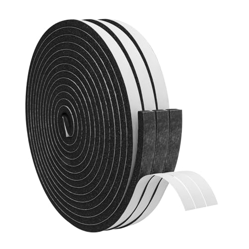 DGSL Foam Insulation Tape, 1/2In x 1/4In x51Ft Weather Stripping Door Seal Strip for Doors and Windows,Sliding Door, Soundproofing Door Seal,Weatherstrip,Air Conditioning Seal Strip - size: 1/2In x 1/4In x51Ft