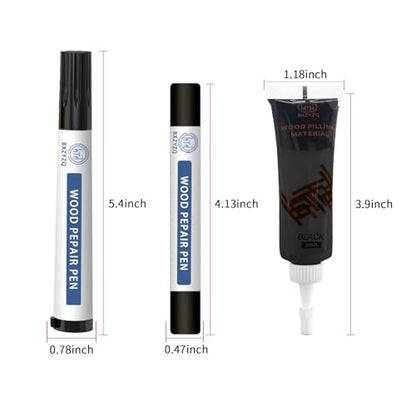 Multi-Color Wood Filler Kit | Professional Repair for Furniture & Flooring | Non-Toxic Fast-Drying Putty (Tools Included)