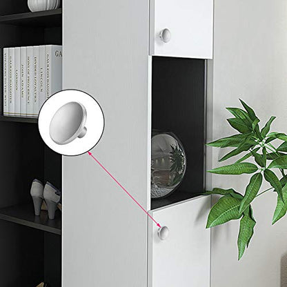Goldenwarm 10 Pack Brushed Nickel Cabinet Knobs Kitchen Hardware Round Drawer Knob for Sliver Cabinets Handles Closet Door Pulls Zinc Alloy - color: Brushed Satin Nickel