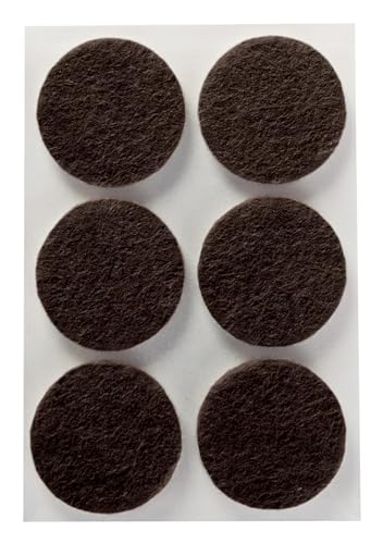 Scotch Felt Pads, Felt Furniture Pads for Protecting Hardwood Floors, Round, Brown, 1.5-in Diameter, 24 Pads - style: 24 Pads