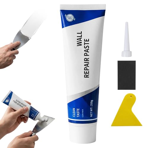 Efficient Drywall Repair Kit with Scraper, 2026 New Quick Drying Wall Mending Agent, Multi-Functional Wall Mending Agent Drywall Patch Paste Repair Kit for for Holes, Cracks and Nail Holes (1)