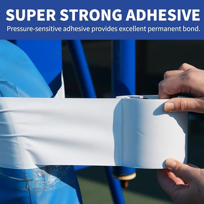 TAPEBEAR Corrosion Protection Pipe Tape, Pipe Wrap Tape for Drain Pipe, Metal Electrical Outdoor Underground Pipe, Waterproof PVC White Tape, Duct Anti-Corrosion and Protection, 2Inch x 33Yard - size: 2inch X 33yard