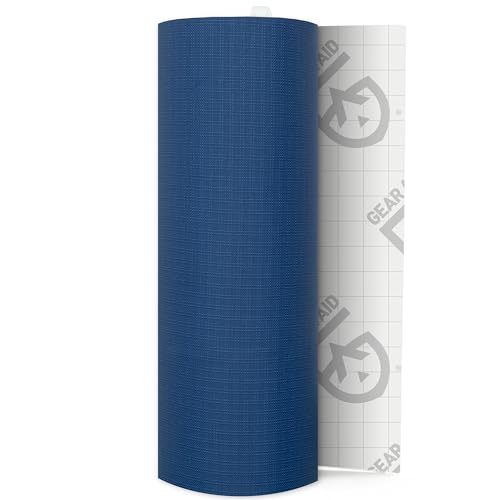 GEAR AID Tenacious Tape 3” x 20” Fabric and Vinyl Gear Repair Tape, Fix Holes and Rips in Puffy Jackets, Rain Gear, Tents, Sleeping Bags and Outdoor Equipment, Blue, 1 Roll - color: Blue, style: 3" × 20" (1 Roll)