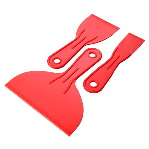 3 Pcs Putty Knife,Flexible Plastic Paint Scraper Tool for Spackling,Spreader, Spackle, Putty Knife Scraper, Tamale Spreader Tool 3-Pack: 1-1/2", 3", 6", 3 Pcs Putty Knife