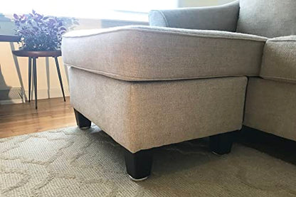 Shepherd SlideGlide 2-3/4" Round Adhesive Furniture Sliders for Carpet, Heavy-Duty Protective Furniture Moving Pads with Self-Adhesive or Screw-On Application, Set of 4, Beige - style: 2-3/4 Inch, 4-Pack