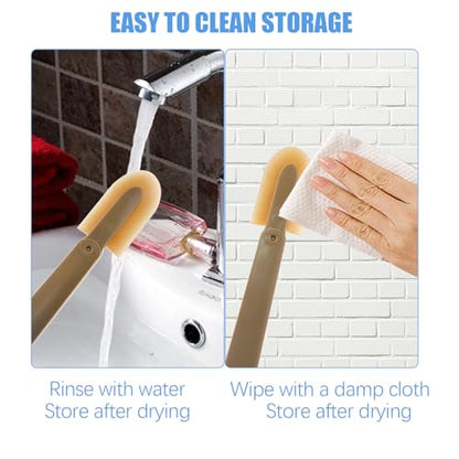 8PCS Rubber Caulking Tool, Reusable Silicone Caulking Caulk Grout Finishing Tool Sealant Spatula Spreader Kit for Kitchen Pantry Bathroom Floor Wall Corner Window Door (Set of 4 Sizes)