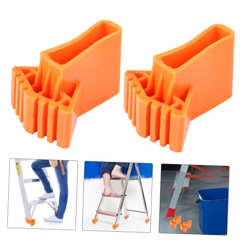 TEHAUX 4pcs Non Slips Ladder Feet Mats Rubber Ladder Foot Cushions Stair Grip Non Slip