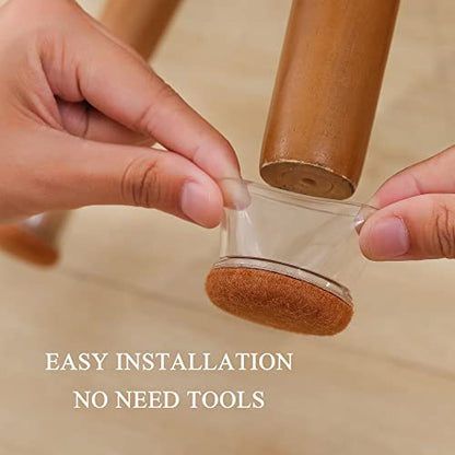 16Pcs Small Silicone Chair Leg Caps 1 1/4 inch, Furniture Pads for Hardwood Floors Round Chair Leg Floor Protectors - size: 1 1/4"-16Pcs