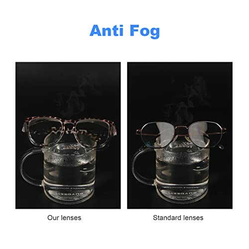Stylish Safety Glasses Goggles for Women Girls Anti-fog Glasses Protective Eyewear Clear Glasses - color: 4 Pack: Blue+black+tortoise+clear