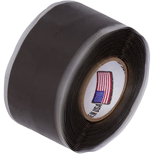 Self-Fusing Silicone Leak Sealing Wrap for Under Sink Drain Pipe - ABS Black - color: ABS Black