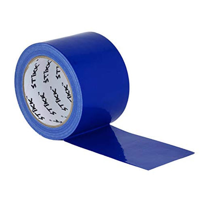 STIKK Duct Tape - Blue Duck Tape - 3 inch x 25 Yards - Heavy Duty Tape for Repairs, Household Projects - for Commercial HVAC and Construction - Effective Heavy Duty Waterproof Duct Tape - color: Blue
