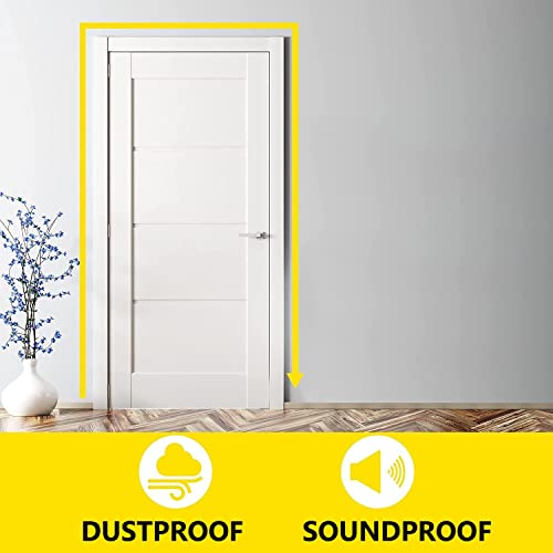 Weather Stripping 1/2" W x 1/4" T, White Foam Tape for Window Door, Adhesive Foam Insulation Tape Reduce Noise Dust Cold Air, 13FT Each x 2 Rolls - size: 1/2"W x 1/4"T