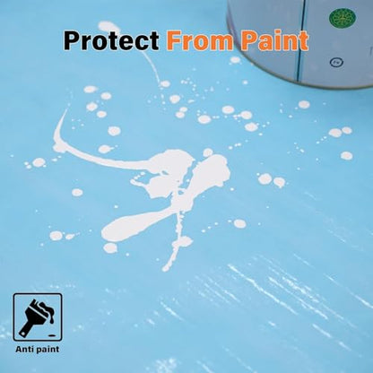 Temporary Floor Protection for Construction, Painting, Renovation, Protector Film for Hardwood Floors, Surface Carpet Protection Film, Tile&Hard Protection Covers 325 sqft - style: 39" x 100'-Blue