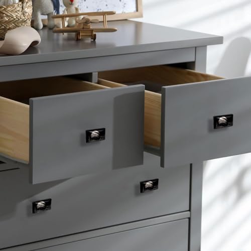 4 Pack Rectangular Black Drawer Pulls with Screws for Cabinet Bookcase Cupboard Drawer, Baseball - color: color31091