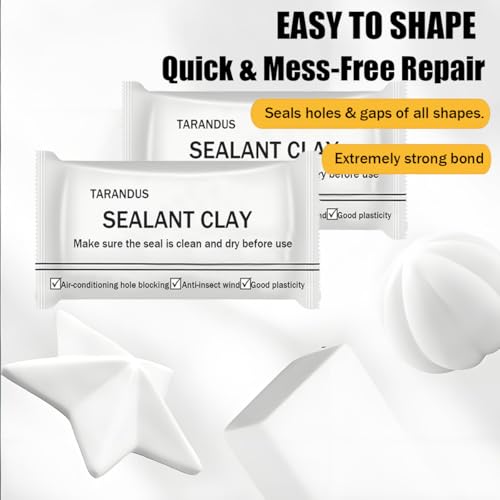 10 Pack Waterproof Sealant Mastic – Quick Repair Sealing Clay for Wall Holes, Drain Connections, Air Conditioning Ducts, Strong Waterproof Putty for Home & Professional Repairs (10 Pack - 1.1 oz) - color: 10 Pack - 1.1 oz