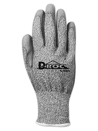 MAGID D-ROC Lightweight Polyurethane Palm Coated Cut Resistant Work Gloves Size 5/XXS - size: 6/XS, style: 1 Pair