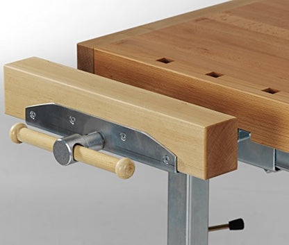 Sjöbergs Woodworking Vise for Custom Benchtops, High-Strength Alloy Steel, Acme Thread and Overbuilt Construction to Avoid Racking, Rock-Solid Smooth Adjustable Clamping, SJO-33302