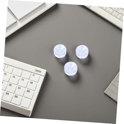 STOBOK 16pcs Table Top Bumper: Anti Slide and Scratch 20 Mm Transparent Non-Adhesive Rubber Pads for Table Top Spacer to Avoid The Movement of Glass - size: 2.00X2.00X1.00CM