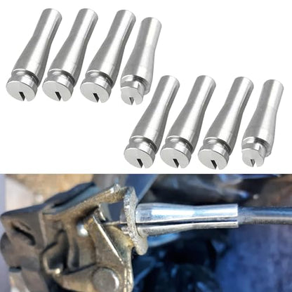 8PCS Door Latch Cable Repair Kit, Latch Lock Cable Ends, 6 Standard Ends and 2 Locking Cam Ends Aluminum, Car Accessories Compatible with Ford F-150 F-250 F-350 E-Series Ranger Expedition - color: 8PCS