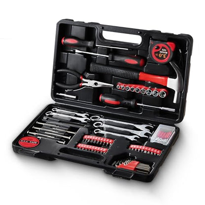 146-Piece Household Tool Kit - Perfect for Home Repair, Car Maintenance, DIY Projects - Complete Set w/Hammer, Screwdrivers, Pliers, Wrench with Storage ToolBox - Ideal Gift