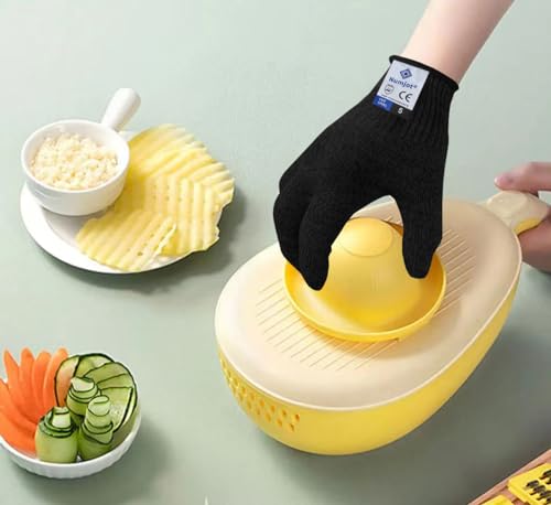 Cutting Gloves, Food Grade Level 5 Protection, Safety Kitchen Cut Gloves for Oyster Shucking, Fish Fillet Processing, Mandolin Slicing, Meat Cutting and Wood Carving. (Black-Small 1 Pairs) - color: Black, size: Small (Pack of 2)