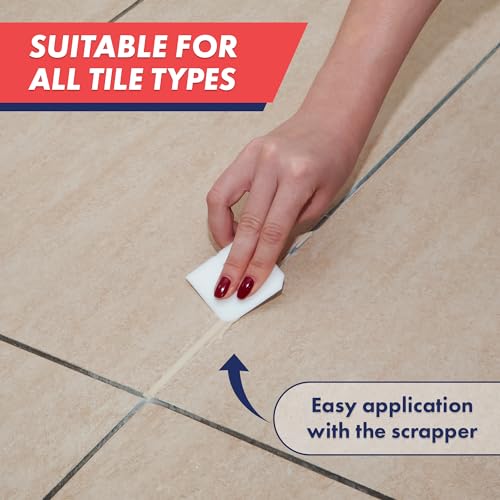 ZippySolve Tile Grout, Repair Kit, 2 Pack Grout Filler, Restore & Renew Tile Joints Line, Fast Drying Tile Grout Paint Squeeze Tube for Bathroom Shower Kitchen Floor, Waterproof (17.6 oz, Beige) - style: 2xBeige