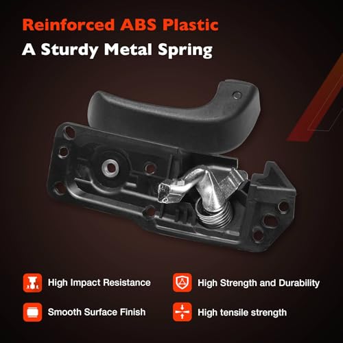 Interior Door Handle Front Left Drivers Side Compatible with 2007-2014 Chevy Silverado 1500/2500/3500 Tahoe Suburban Avalanche GMC Sierra Yukon Cadillac Escalade ESV/EXT,Replaces OEM# 20833606, 80374 - color: Driver Side