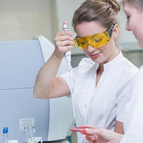 UNCO- Safety Goggles Over Glasses, Protective Goggles, Anti Fog, Work, Safety Glasses Over - color: Yellow Lens, size: 2 Pack
