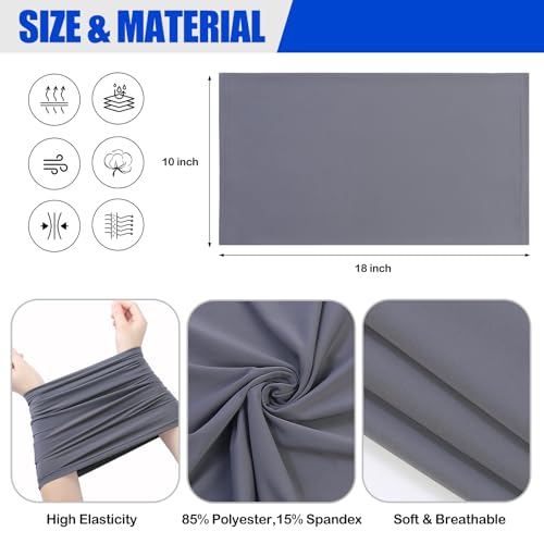 Mandydov Summer Cooling Neck Gaiter Face Mask Breathable Balaclava, UV Protection Wind Dust Proof Face Cover Scarf - color: Combo 2