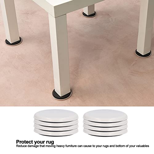 8PCS Furniture Sliders for Wood Floors, Foam & Hard Plastic Reusable Effortless Moving Surface Protection for Heavy Furniture Wardrobes Sofas Chair Legs Floors Protectors (3.5 inches) - size: 3.5 inches