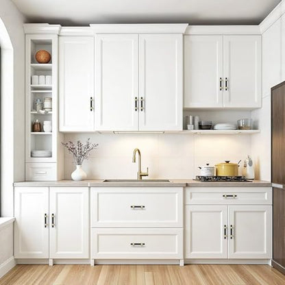 5Pack Hole Centers 2.5inch(64mm) Black Cabinet Handles with Gold Champagne Base T Shaped Kitchen Cabinet Pulls Hardware Pull Handle for Cabinets Dressers 4inch Total Length - color: Black with Champagne Gold Base, size: Hole Centers: 2.5inch