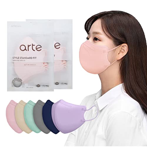 [20 Pcs] Korea Face Mask for Adults – Bird Beak type 2D Protective Health Face Mask for Dust and Smoke – 4-Layer Protective Filter – Ideal Fit for Comfortable Wear - Pink - color: Pink [20p]