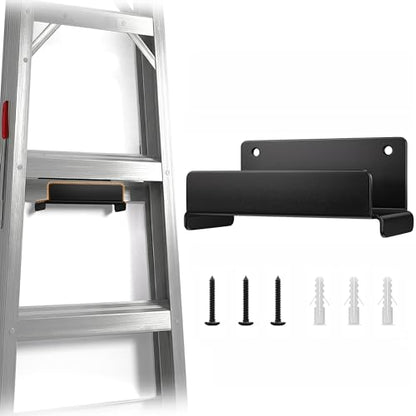 niffgaff Ladder Hooks for Garage Wall, 1 Pack Heavy Duty Wall Mount Storage Hanger for Ladders, Chairs & Patio Furniture, Fits Step & Extension Ladders, Garage Organization - size: 1 Pack