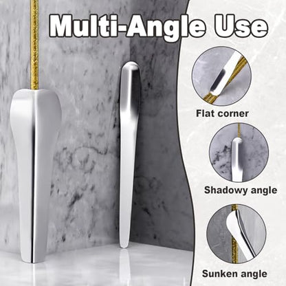 2 Pack Caulking Tool Kit, Grout Cleaning Tool, Metal Caulking Finishing Tools for Wall Tile, Grout Removal Tools for Tile, Grout Application Tool for Inside and Outside Corners