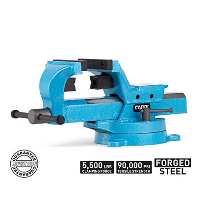 Capri Tools 10515 Ultimate Grip Forged Steel Bench Vise, 4" - size: 4"