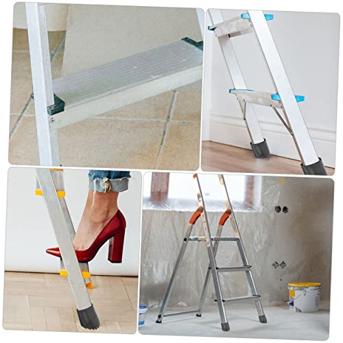 2pcs Slip Mats Ladder Foot Cover Non-Slip Stair Treads for Ladder Safety - size: 8.5X8.5CM