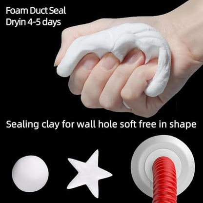 9PCS Waterproof Sealant Mastic,Repair Sealing Clay,Quick Mending Mud for Drain Connection for Drain Connection, Wall Hole, Air Conditioning Hole Seal Putty