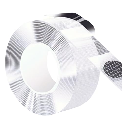 Double Sided Tape, Heavy Duty Nano Adhesive, 1.20 x 200 Inch, Removable Mounting Tape for Wall Home Office Holiday Decorations DIY Accesseries, for Rugs Pictures Photoes Frames (16.5 Ft x 1Pack) - size: 16.5 Ft x 1Pack