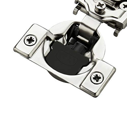 Ravinte 2 Pack 1 Pair 1/2 inch Overlay Soft Close Kitchen Cabinet Hinges Stainless Steel Adjustable Kitchen Hinges Satin Nickel Cabinet Hardware - size: 1/2 inch Overlay