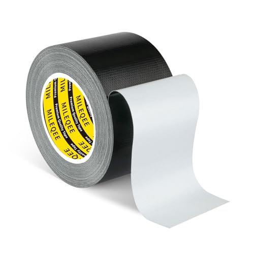 Cloth Duct Window Seal Strip Tape for Winter, 1.89in x 33FT, Weather Stripping Sealing Insulation Tape for Windows and Door, Easy Tear Sealer Draft Blocker Black - color: Black, size: 1.89inch x 33FT