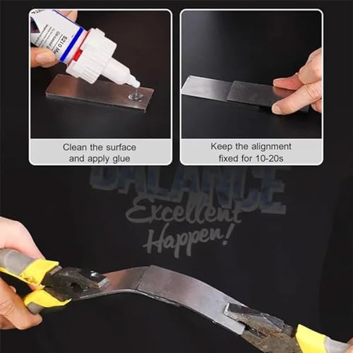 5210 Met Oil Based Glue, Powerful Multi-Material Repair Adhesive, Universal Adhesive Strong Welding (2pcs) - color: 2pcs