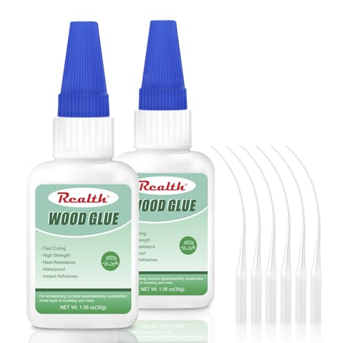 Wood Glue for Furniture Heavy Duty 30g, Super Clear Glue for Wood Crafts DIY, Woodworking, Furniture Repair, Baseboard, Cabinets, Door, Indoor & Outdoor, with Anti-Clog Cap - size: 60g, style: Wood Glue