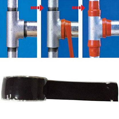2.5cm x Rubber Sealant Tape, Super Strong Adhesive for Leak Repair, with Self Welding for Pool Spa Hose Pipe Sink (A)