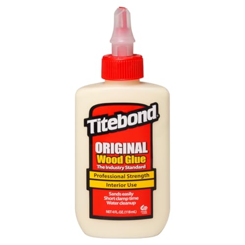 Titebond Original Wood Glue 5062, Industry Standard for Woodworking, Furniture Repair/Assembly, Construction, Home Repair or Modeling, 4 oz - size: 4 Ounce (Pack of 1)