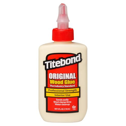 Titebond Original Wood Glue 5062, Industry Standard for Woodworking, Furniture Repair/Assembly, Construction, Home Repair or Modeling, 4 oz - size: 4 Ounce (Pack of 1)